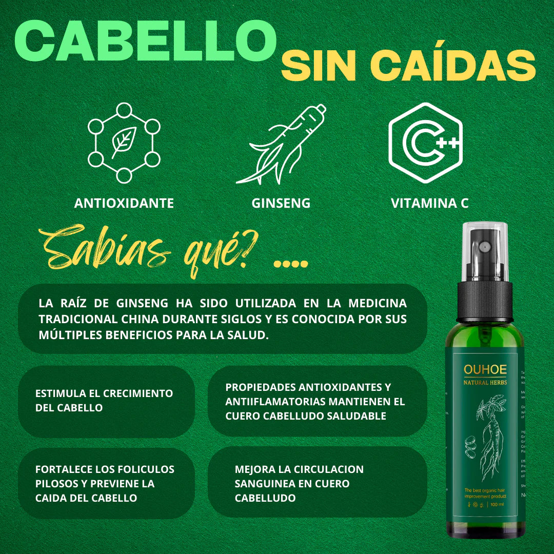 SPRAY PARA EL CRECIMIENTO DEL CABELLO OUHOE – TIENDA TOTAL MARKET