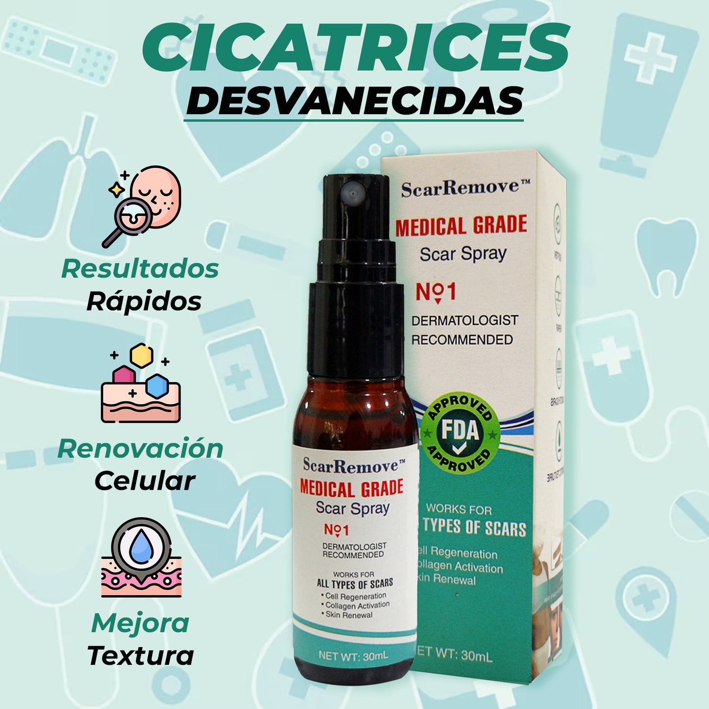 SPRAY PARA CICATRICES