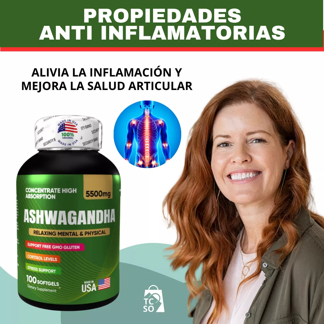 Ashwagandha Americano Estrés Ansiedad Repara Sueño