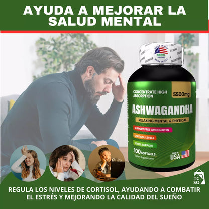 Ashwagandha Americano Estrés Ansiedad Repara Sueño