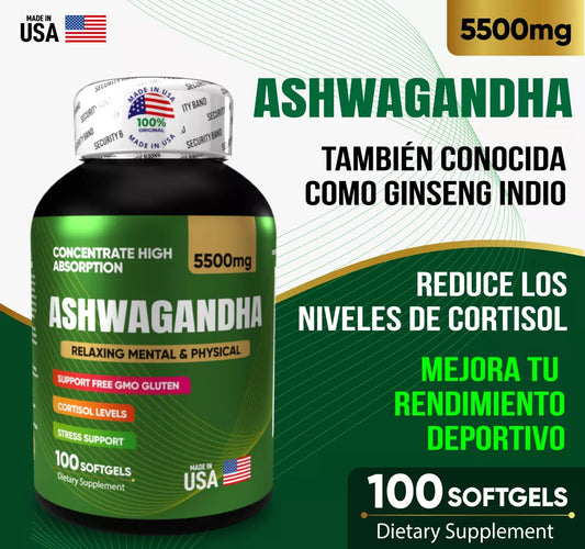 Ashwagandha Americano Estrés Ansiedad Repara Sueño