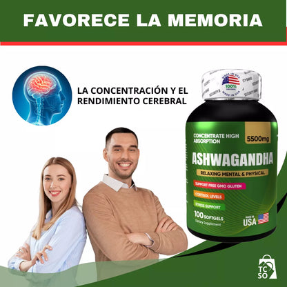 Ashwagandha Americano Estrés Ansiedad Repara Sueño