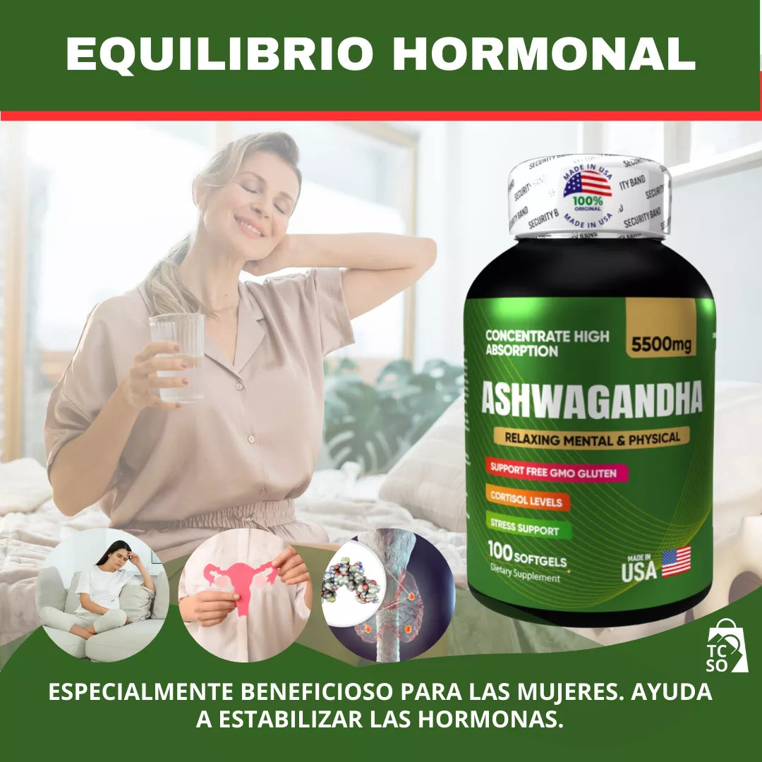 Ashwagandha Americano Estrés Ansiedad Repara Sueño