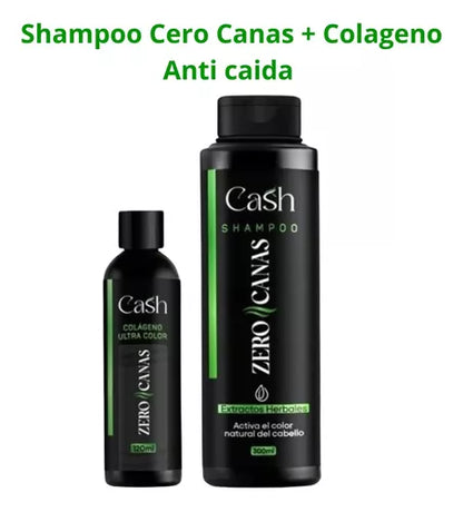 CASH SHAMPOO ZERO CANAS + TRATAMIENTO DE COLAGENO