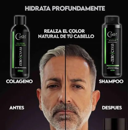 CASH SHAMPOO ZERO CANAS + TRATAMIENTO DE COLAGENO