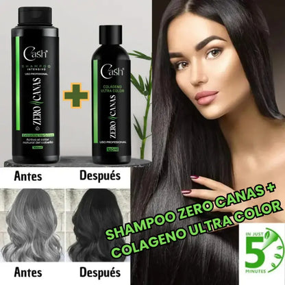 CASH SHAMPOO ZERO CANAS + TRATAMIENTO DE COLAGENO