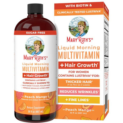 Suplemento multivitamínico multimineral de MARY RUTHS para mujeres + vitaminas para el crecimiento del cabello