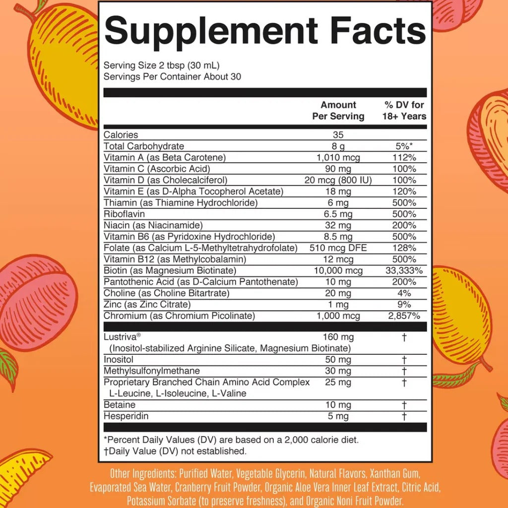 Suplemento multivitamínico multimineral de MARY RUTHS para mujeres + vitaminas para el crecimiento del cabello