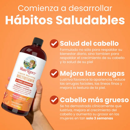 Suplemento multivitamínico multimineral de MARY RUTHS para mujeres + vitaminas para el crecimiento del cabello